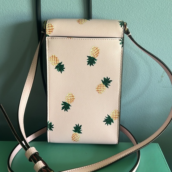 Kate Spade Pink with Pineapples Crossbody Bag with Adjustable Strap - Picture 2 of 3